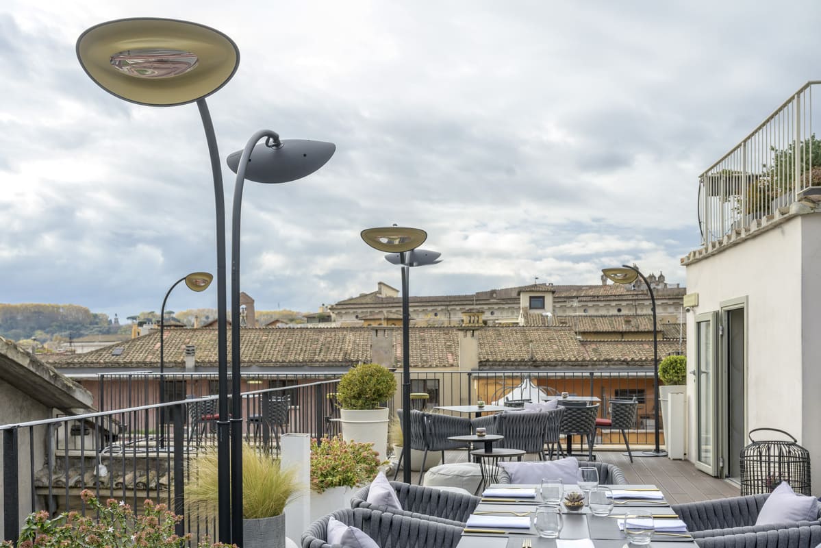 Riscaldamento a infrarossi per esterni